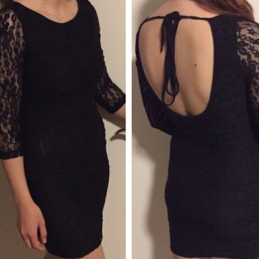 LaceβlongΒ sleeveβdressπ